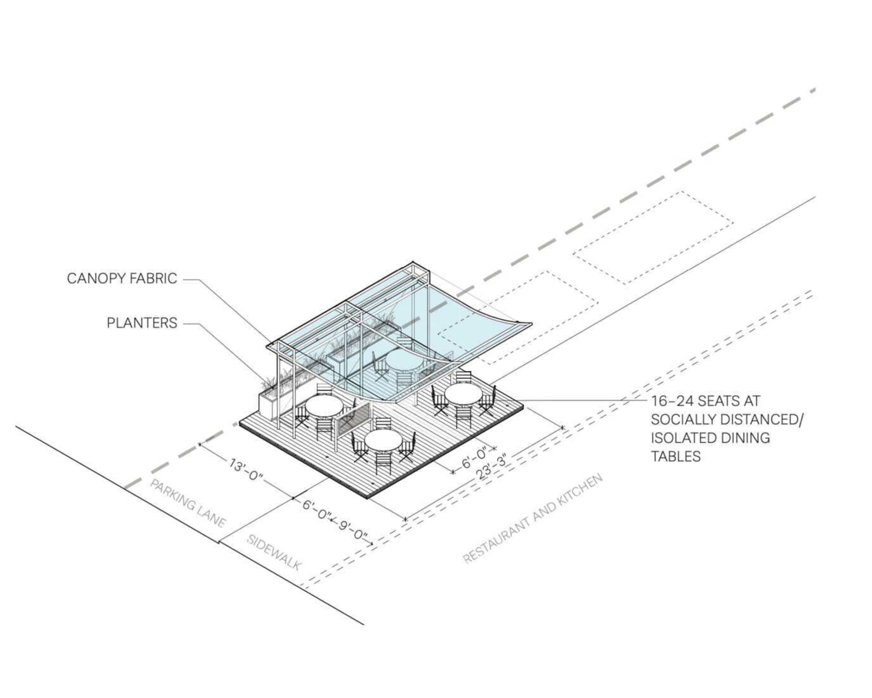 Street dining pavilion 1